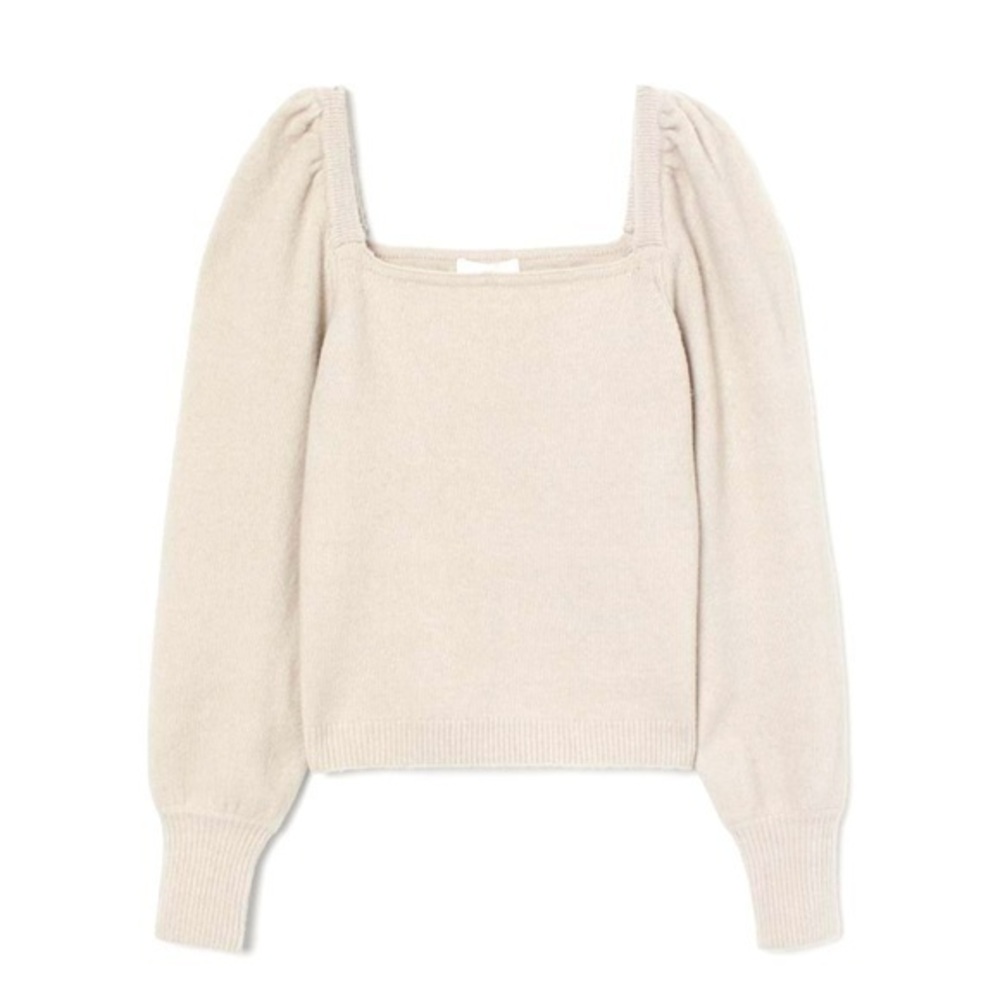 H&M Taupe Puff Sleeved Sweater
